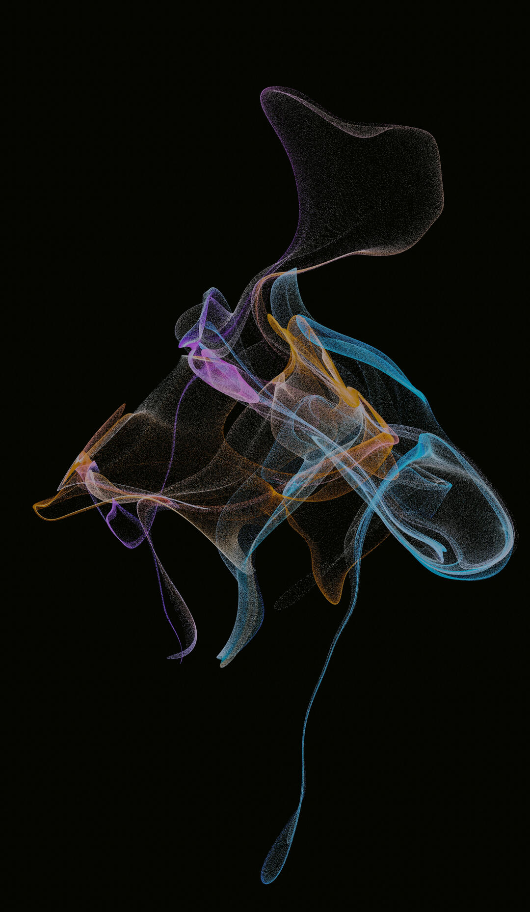 Abstract digital flow representing ideas